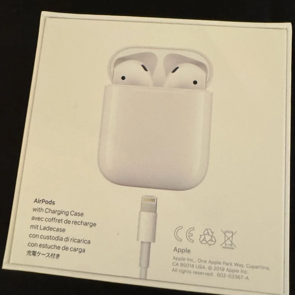 Apple iPhone and AirPod boxes. Also have Apple TV and Apple Pencil box.